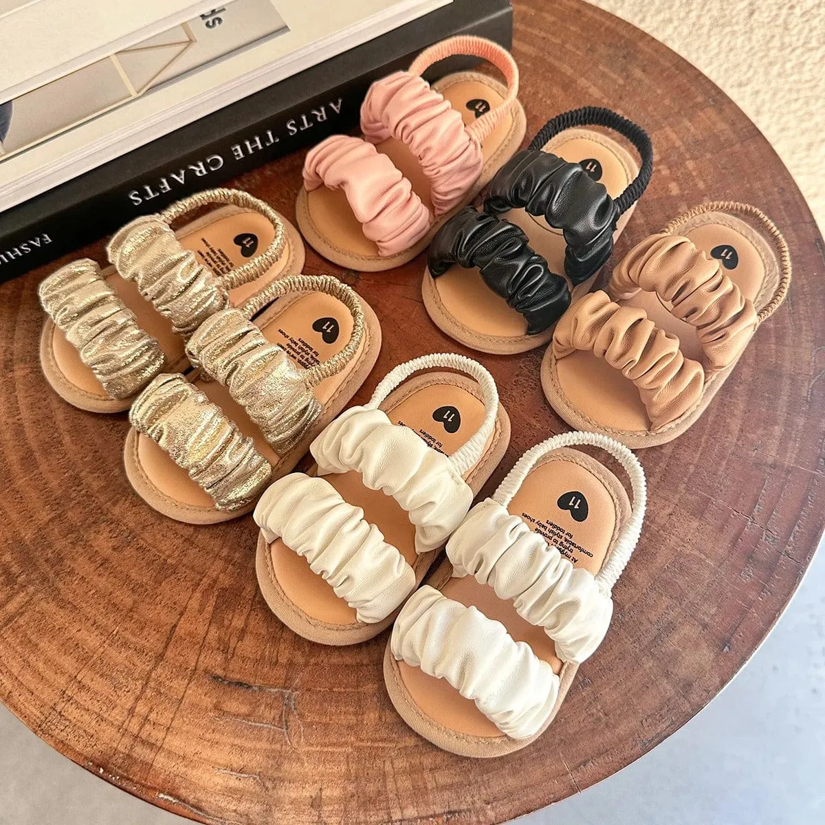 Ruffle Strap Baby Sandals – Soft & Stylish