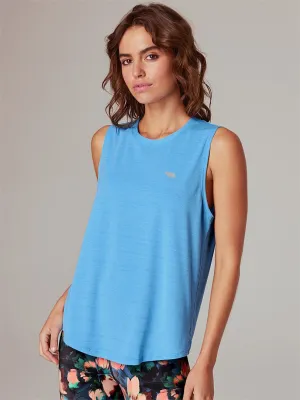Running Bare Dial It Up Workout Tank - Blue