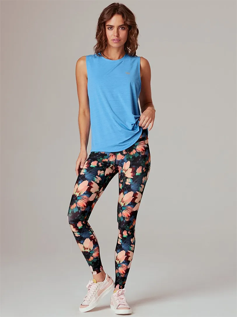 Running Bare Dial It Up Workout Tank - Blue