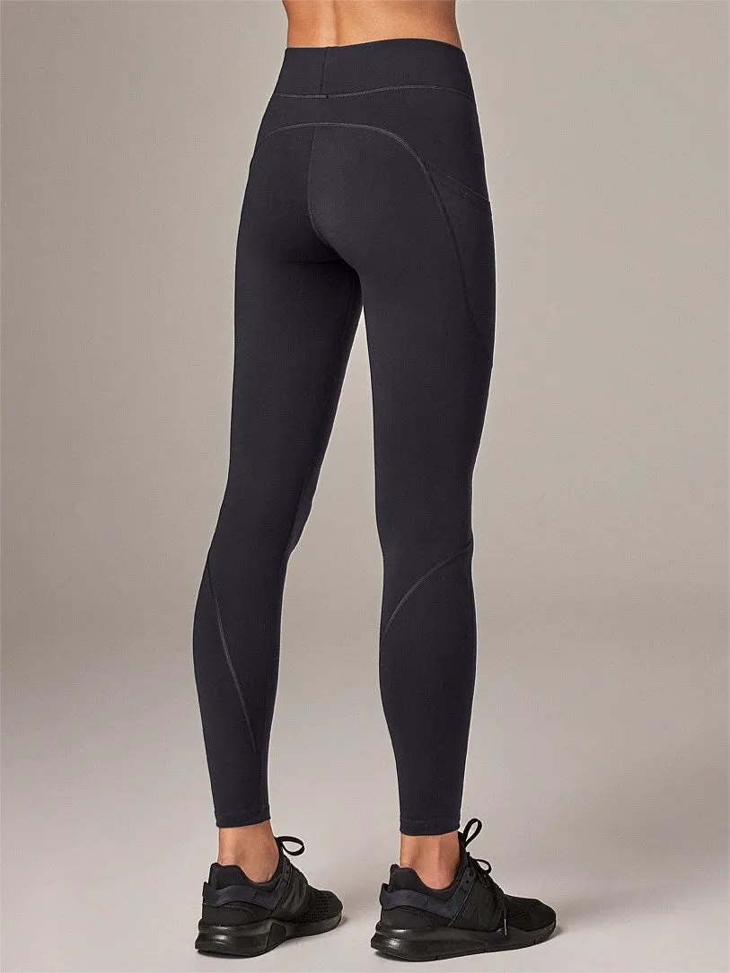 Running Bare Flex Zone Pocket Leggings 28" - Ash