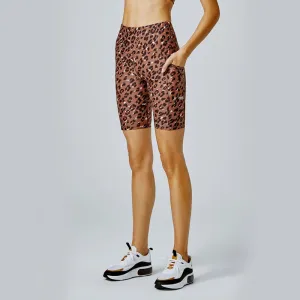 Running Bare Womens Power Moves Ab-Waist 9 Inch Bike Tight