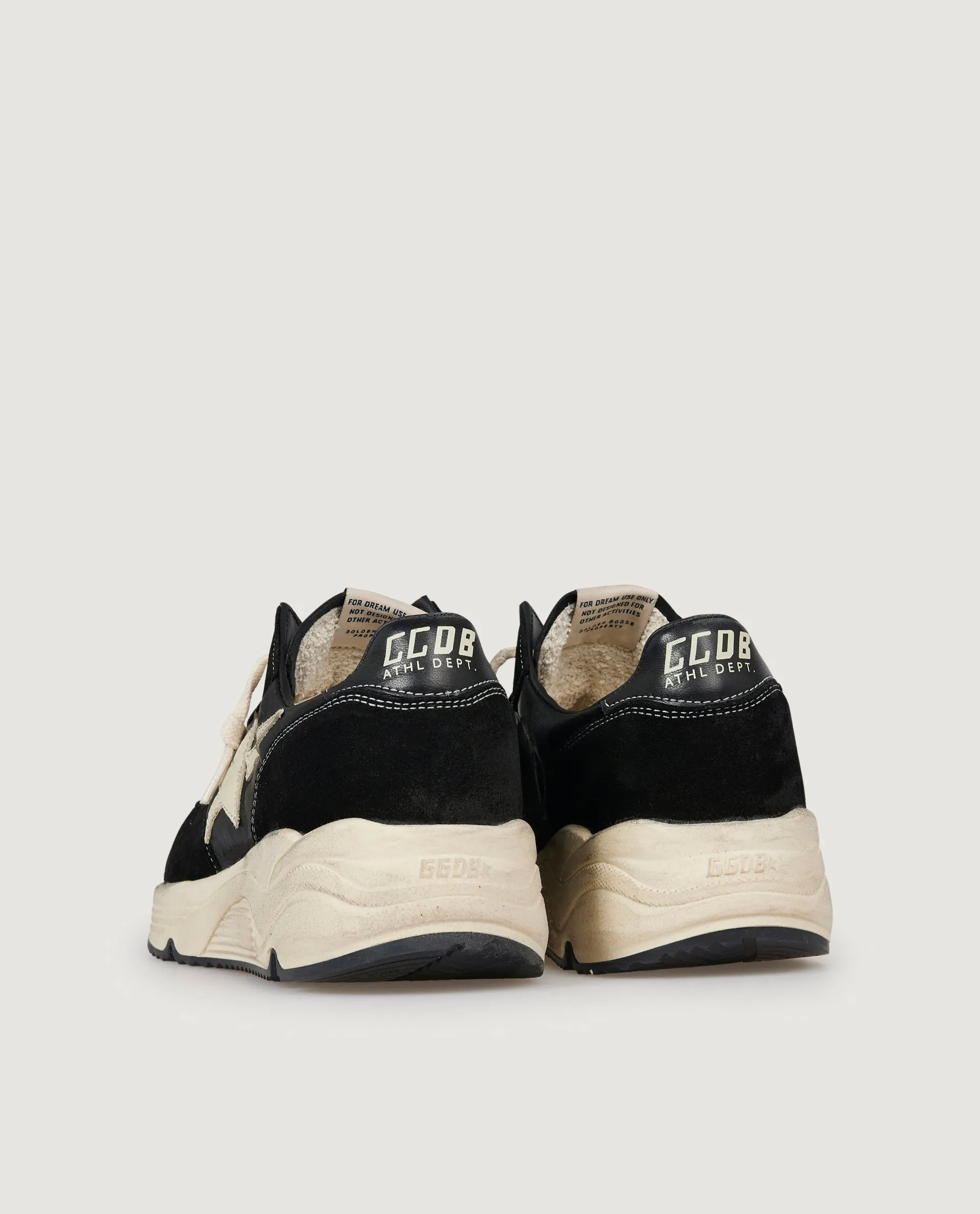 Running sole sneakers - Zwart