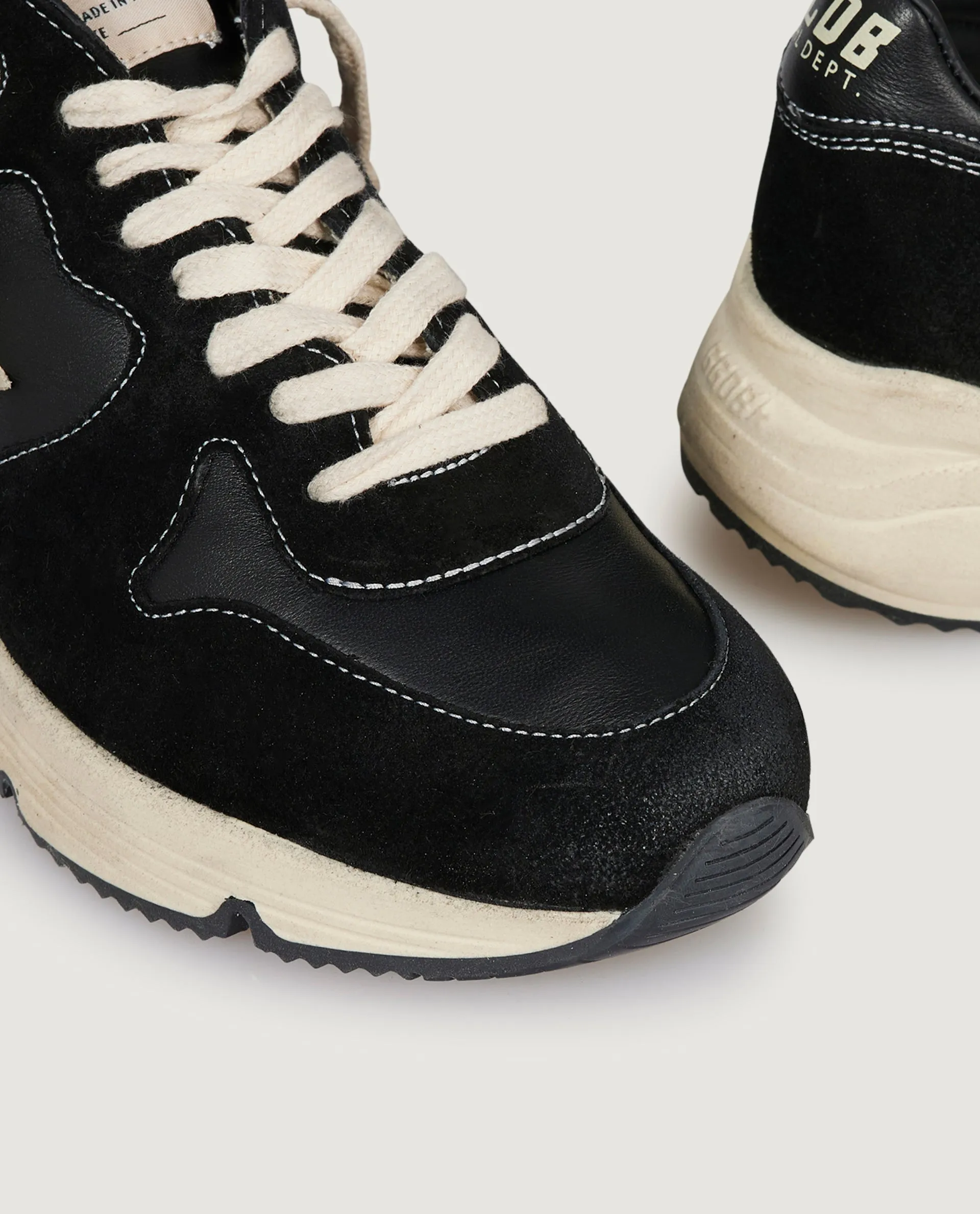 Running sole sneakers - Zwart