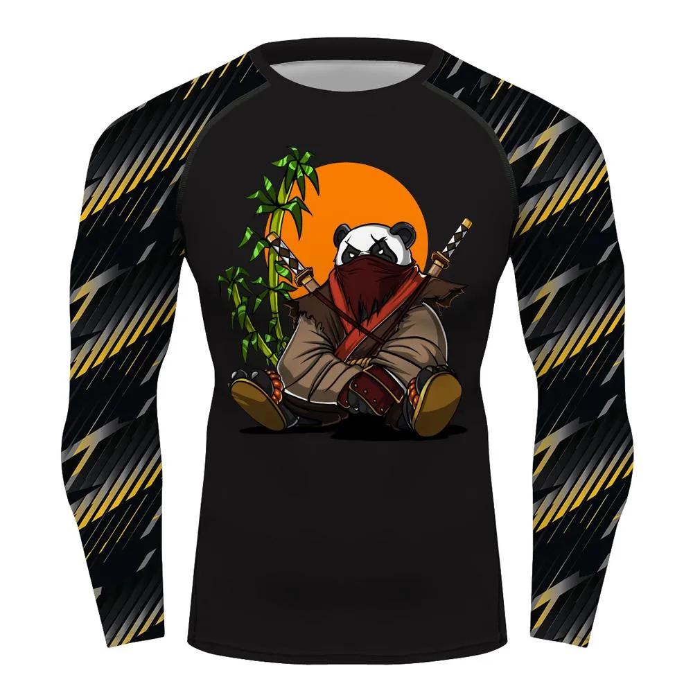 Samurai Panda Jiu Jitsu Rash Guard