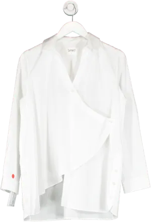 Sankt White Cross Over Shirt UK S
