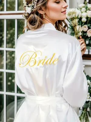Satin Bridal Robe