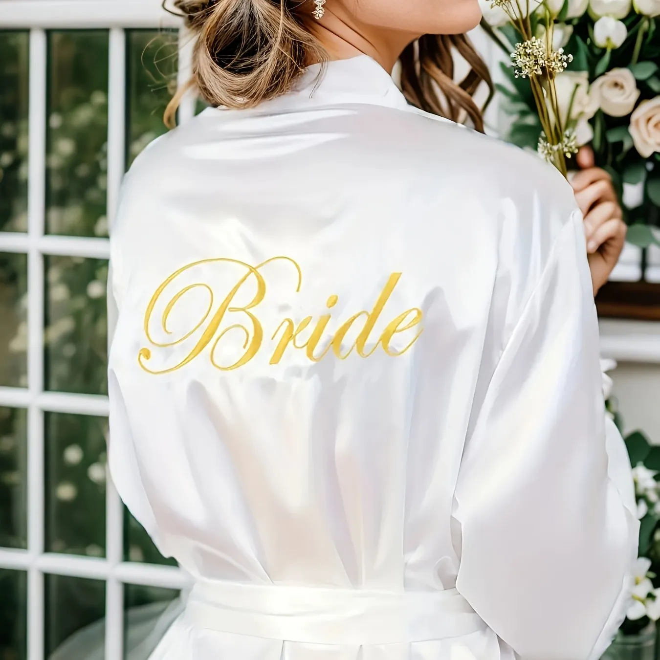 Satin Bridal Robe