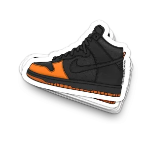 SB Dunk High "Black Laser Orange" Sneaker Sticker