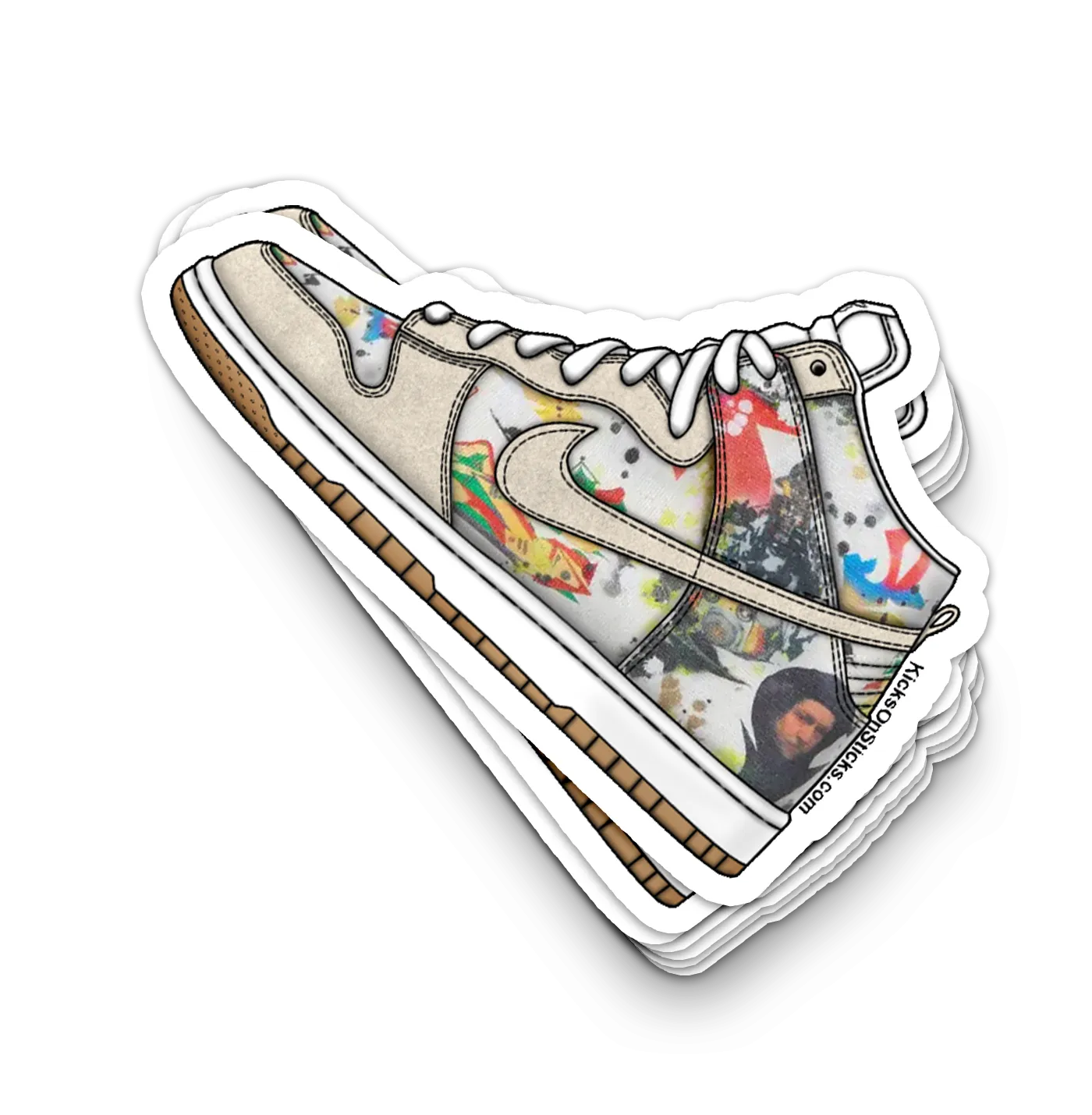 SB Dunk High "Supreme Rammellzee" Sneaker Sticker