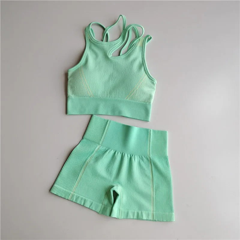Seamless Mint Green Pattern Set