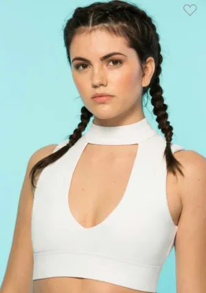 Selena Motion Standout Sports bra White