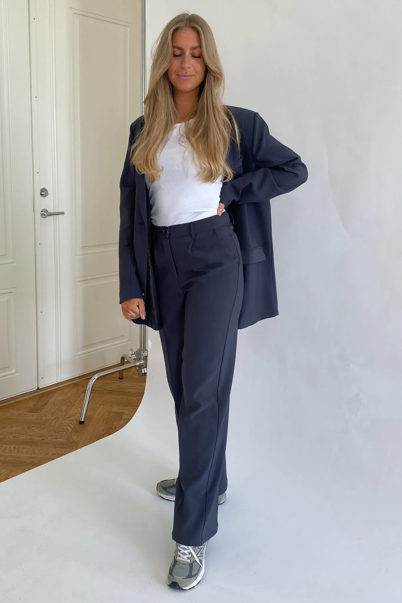 SelmaIC Wide Bukser - Grå