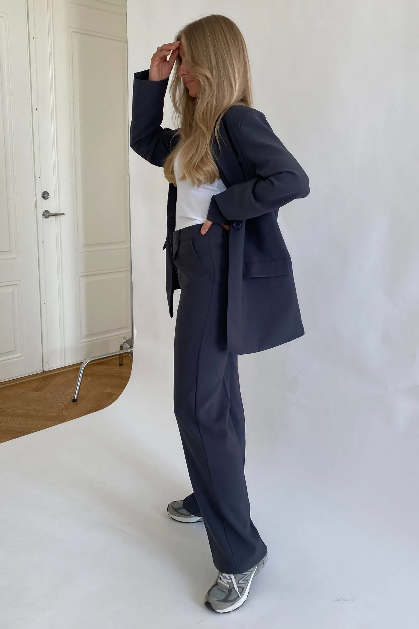 SelmaIC Wide Bukser - Grå