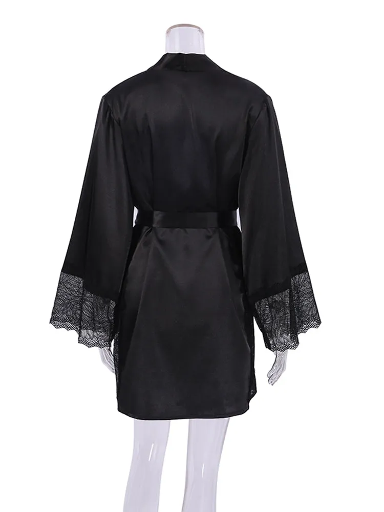 Sensual Lace Robe Set