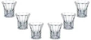 Set of 6 Bohemian Crystal 'Wellington' DOF Whiskey Liquor Glasses 10 Oz, Lead Free