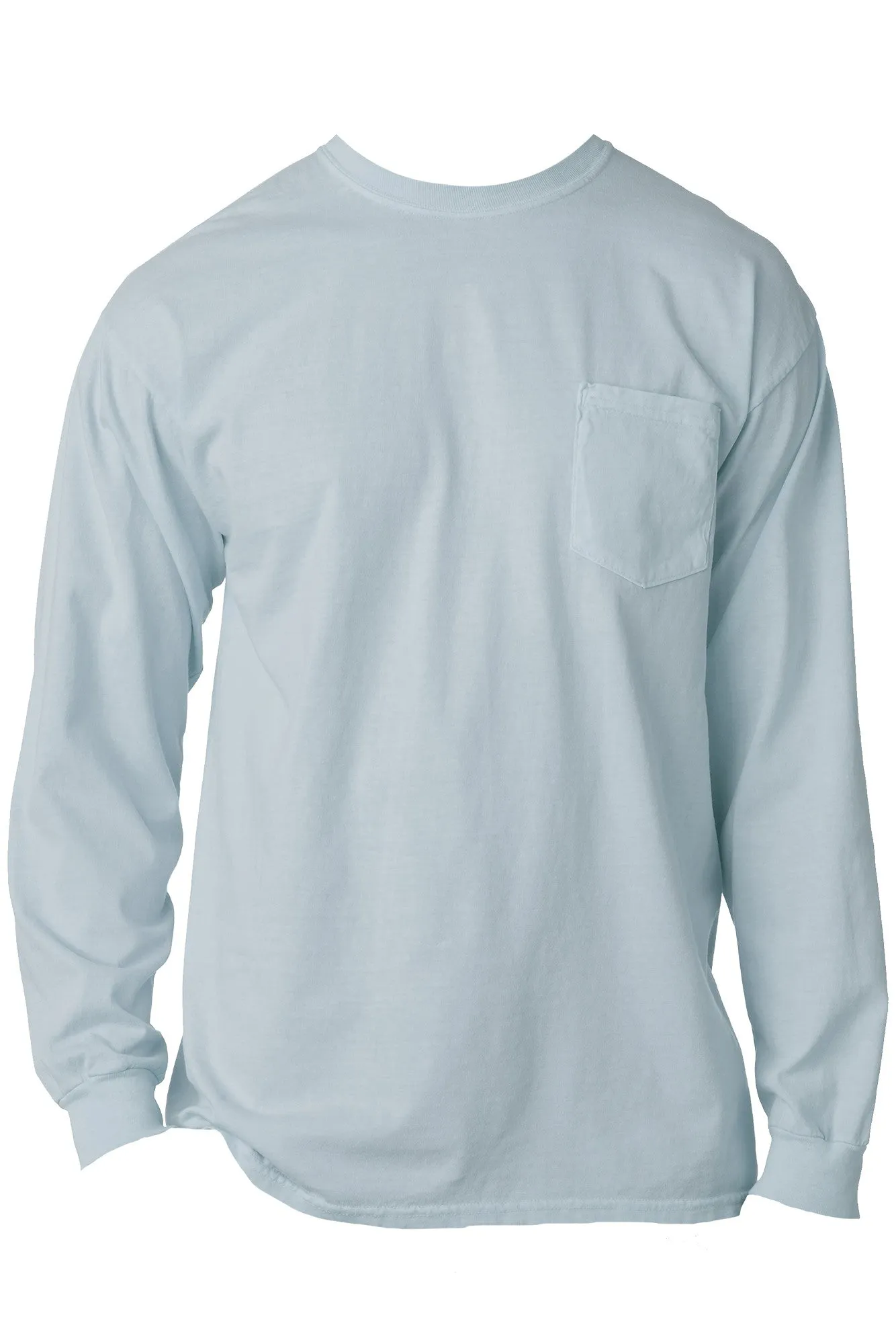 Shades of Blue Comfort Colors Long Sleeve Pocket Tee
