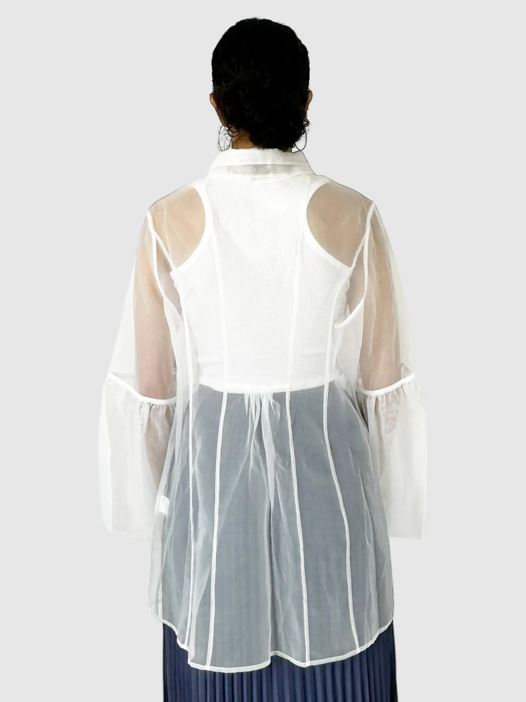 Sheer Button-Up Top
