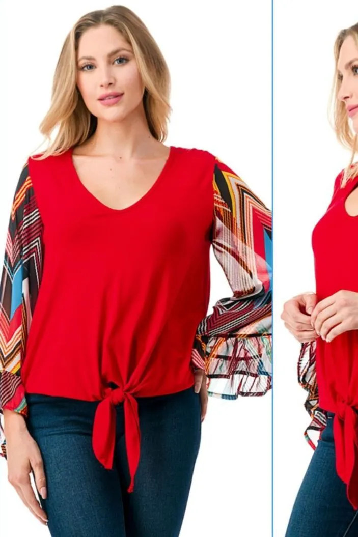 Sheer Sleeve Shirt