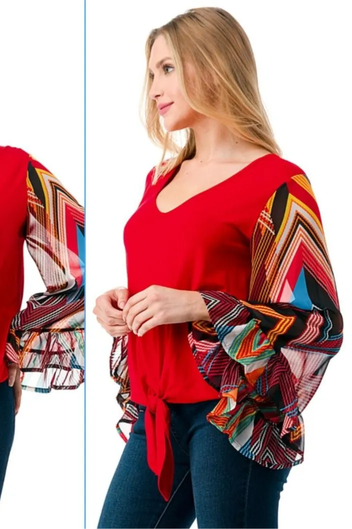 Sheer Sleeve Shirt