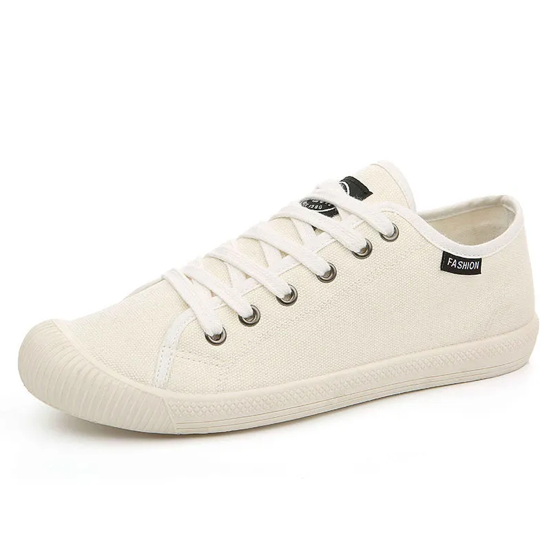 Shell Toe Unisex Korean Style White Canvas Shoes