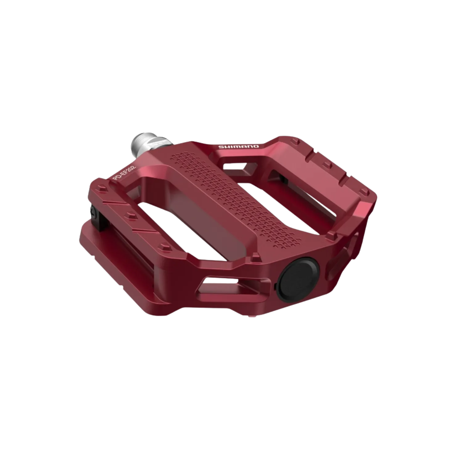 Shimano Pd-Ef202 Flat Platform Pedals Red E-bike/Trekking/Urban