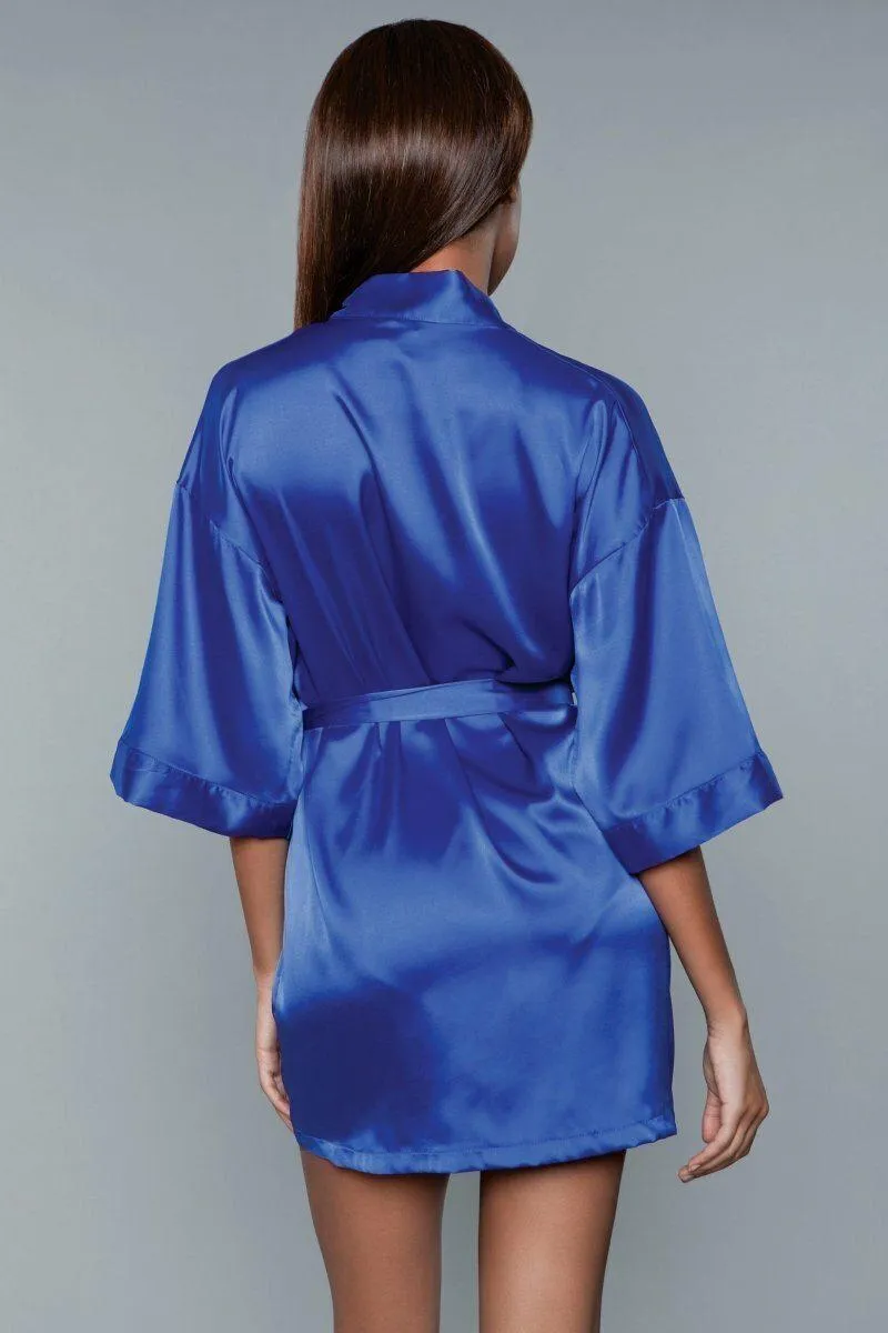 Short Satin Robe