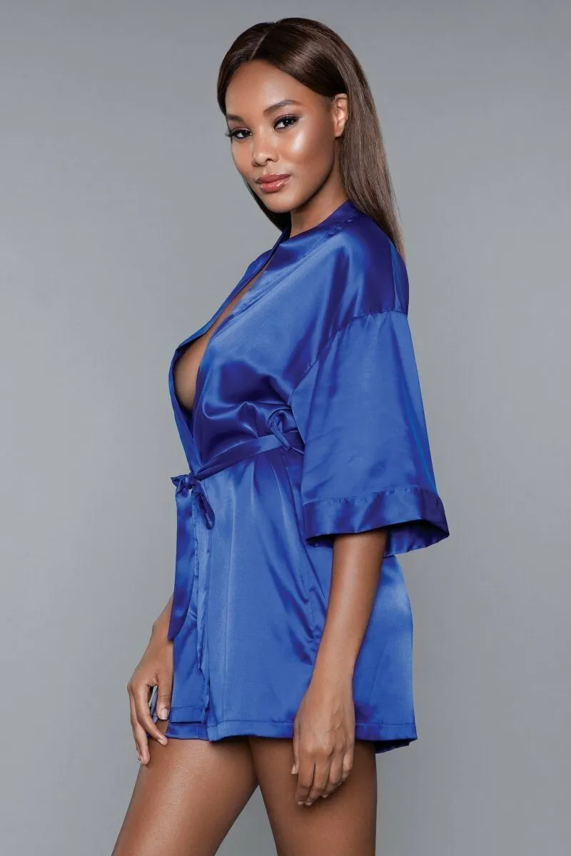 Short Satin Robe