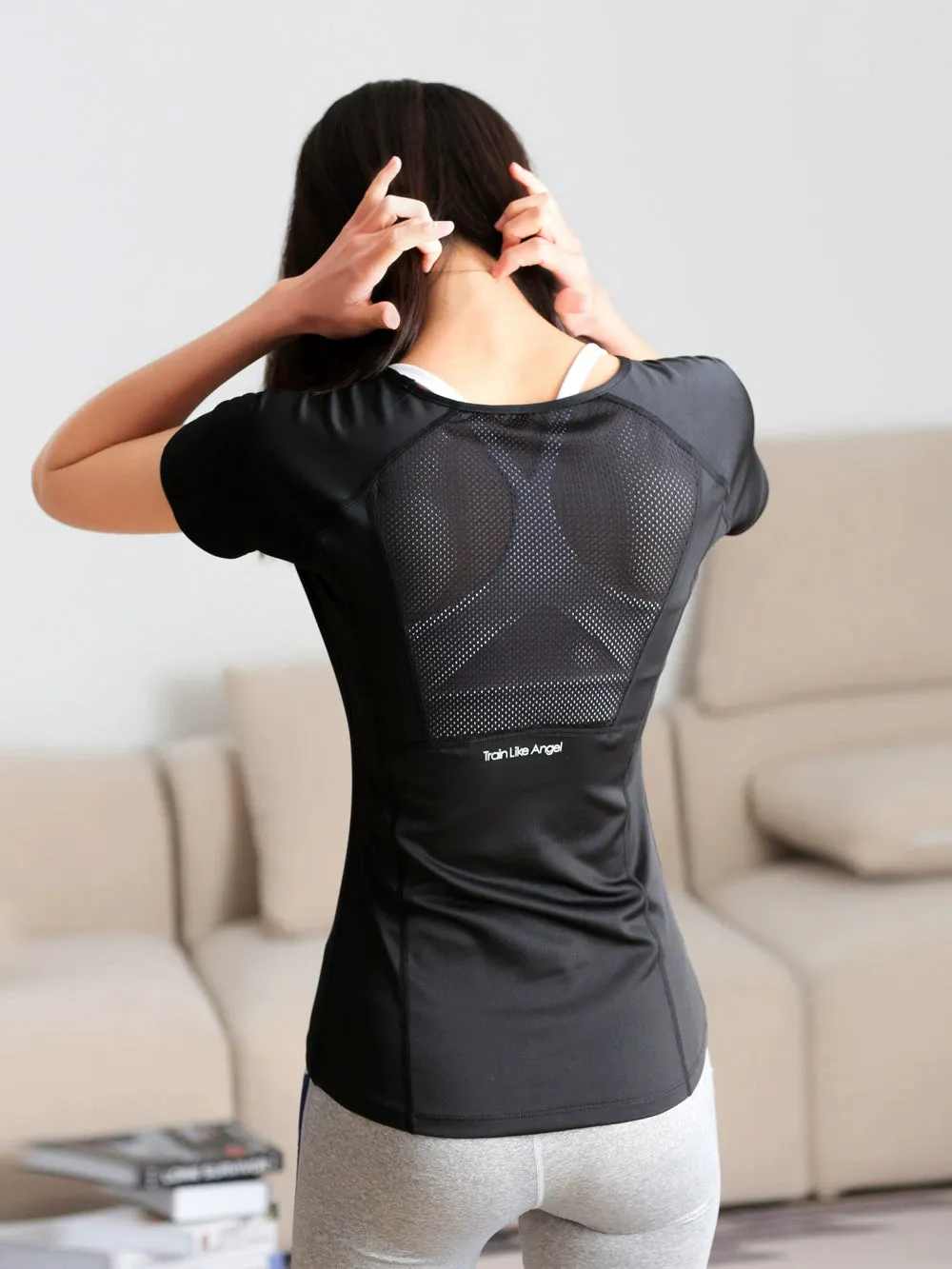 Short-Sleeve Yoga Running Training