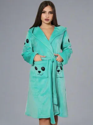 Short women's robe