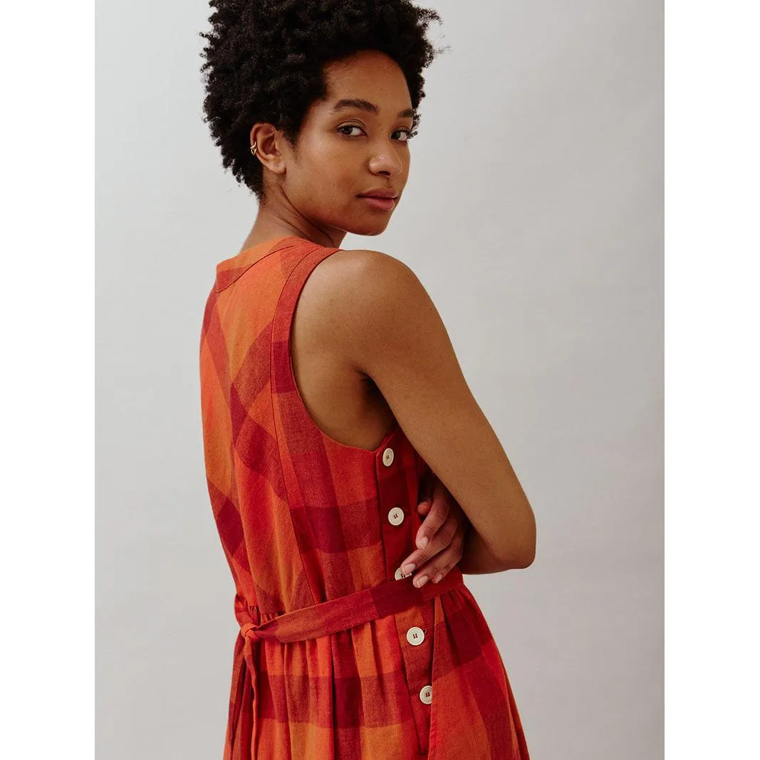 Sideline - Frankie red check dress