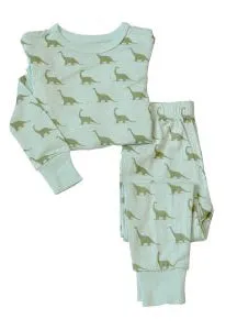 Silkberry Baby Bamboo Printed Pajama Set-Dino