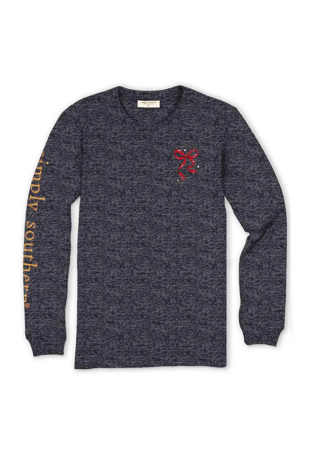 Simply Southern Plus Size Long Sleeve Y’all Are Nuts T-Shirt for Women in Dark Heather Grey | EXT-LS-NUTS-CHARCOALHTHR