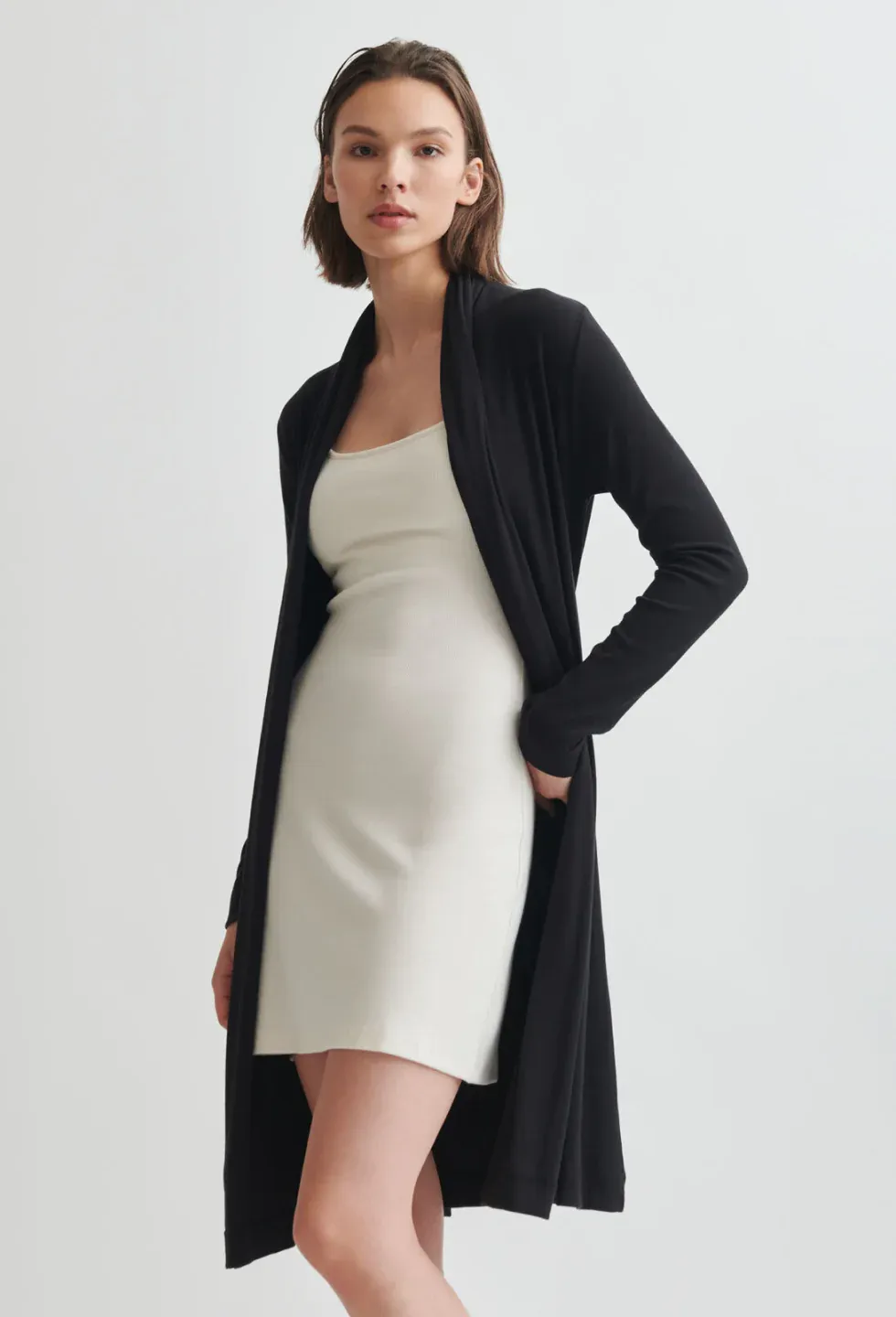 Skin Nina Ribbed Robe