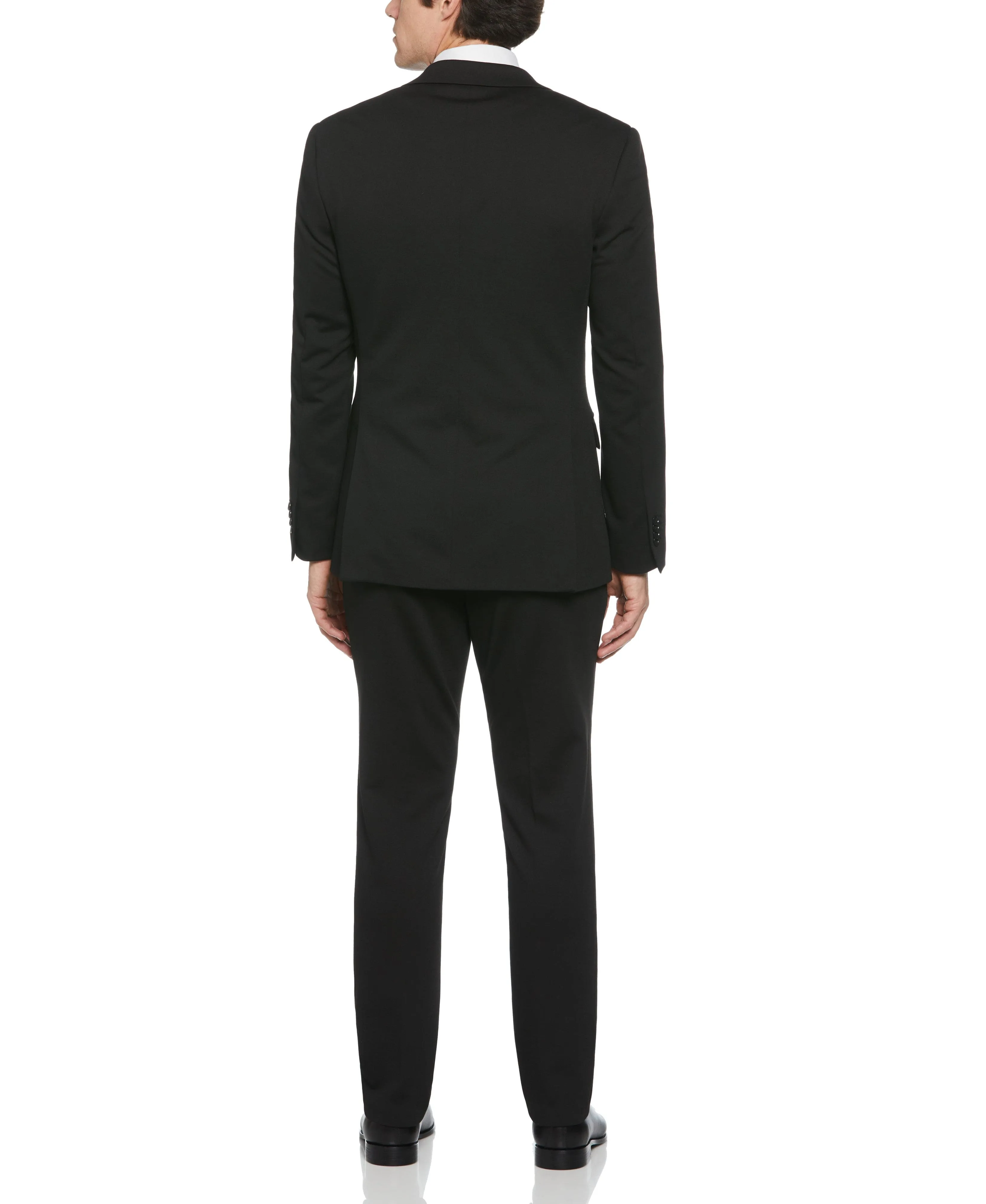 Slim Fit Solid Knit Suit Jacket