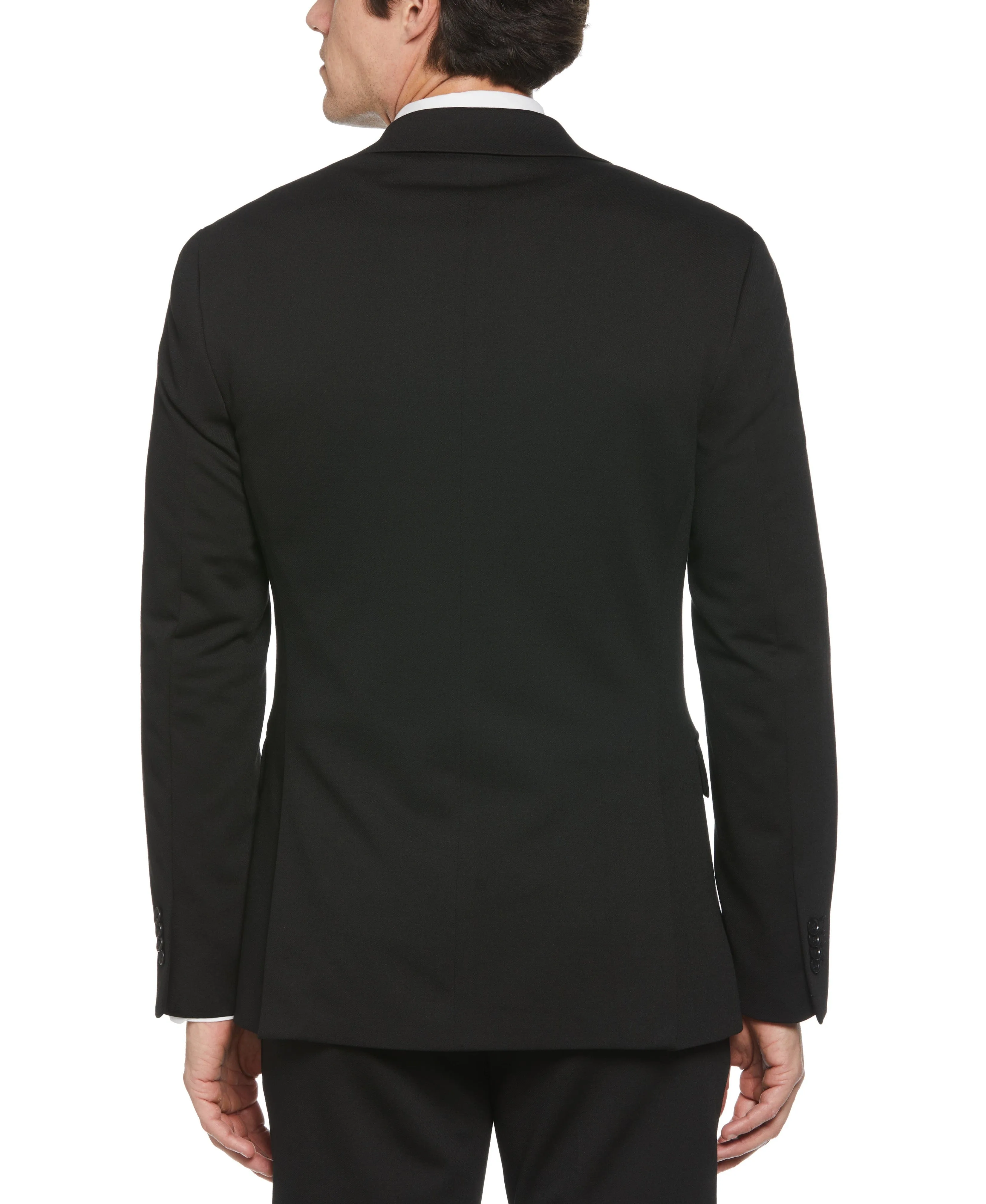 Slim Fit Solid Knit Suit Jacket