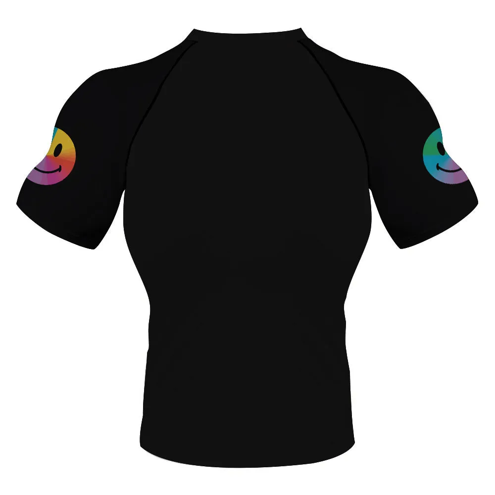 Smiling Face Yellow Colourful BJJ Rash Guard