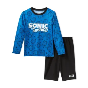 Sonic the Hedgehog Pajamas for Boys Long Sleeve Kids PJs 2 Piece Set