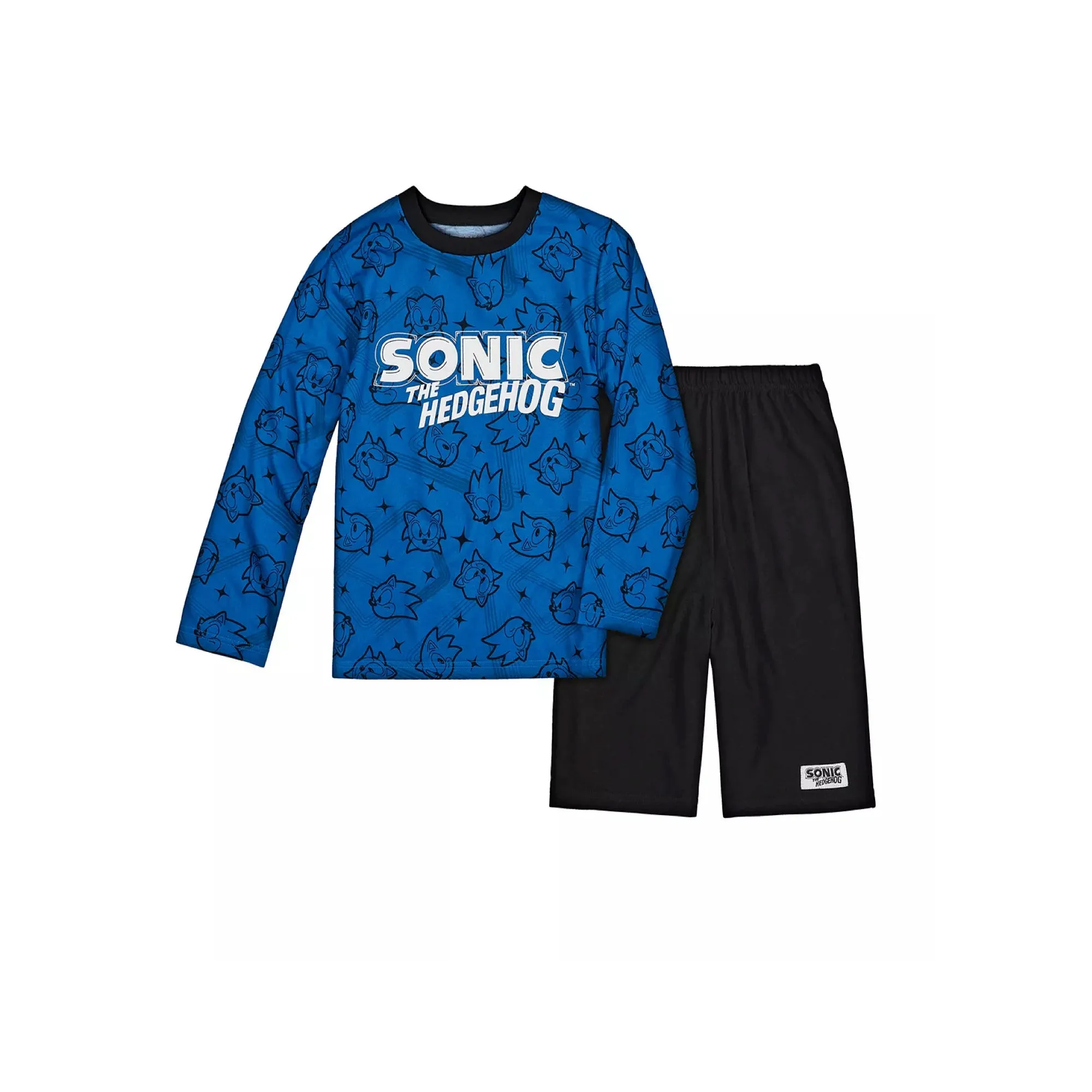 Sonic the Hedgehog Pajamas for Boys Long Sleeve Kids PJs 2 Piece Set