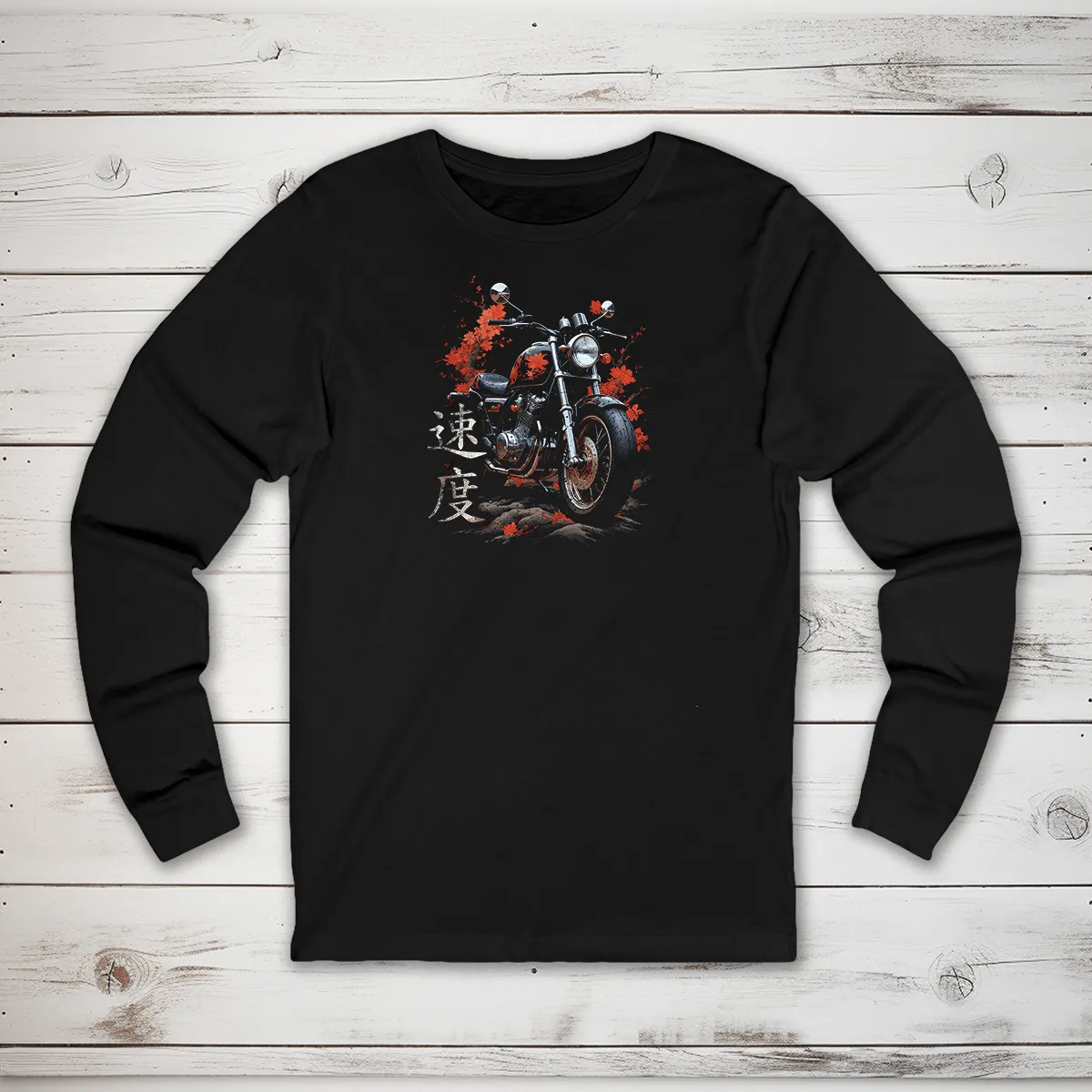 Speed Kanji Long Sleeve T-Shirt