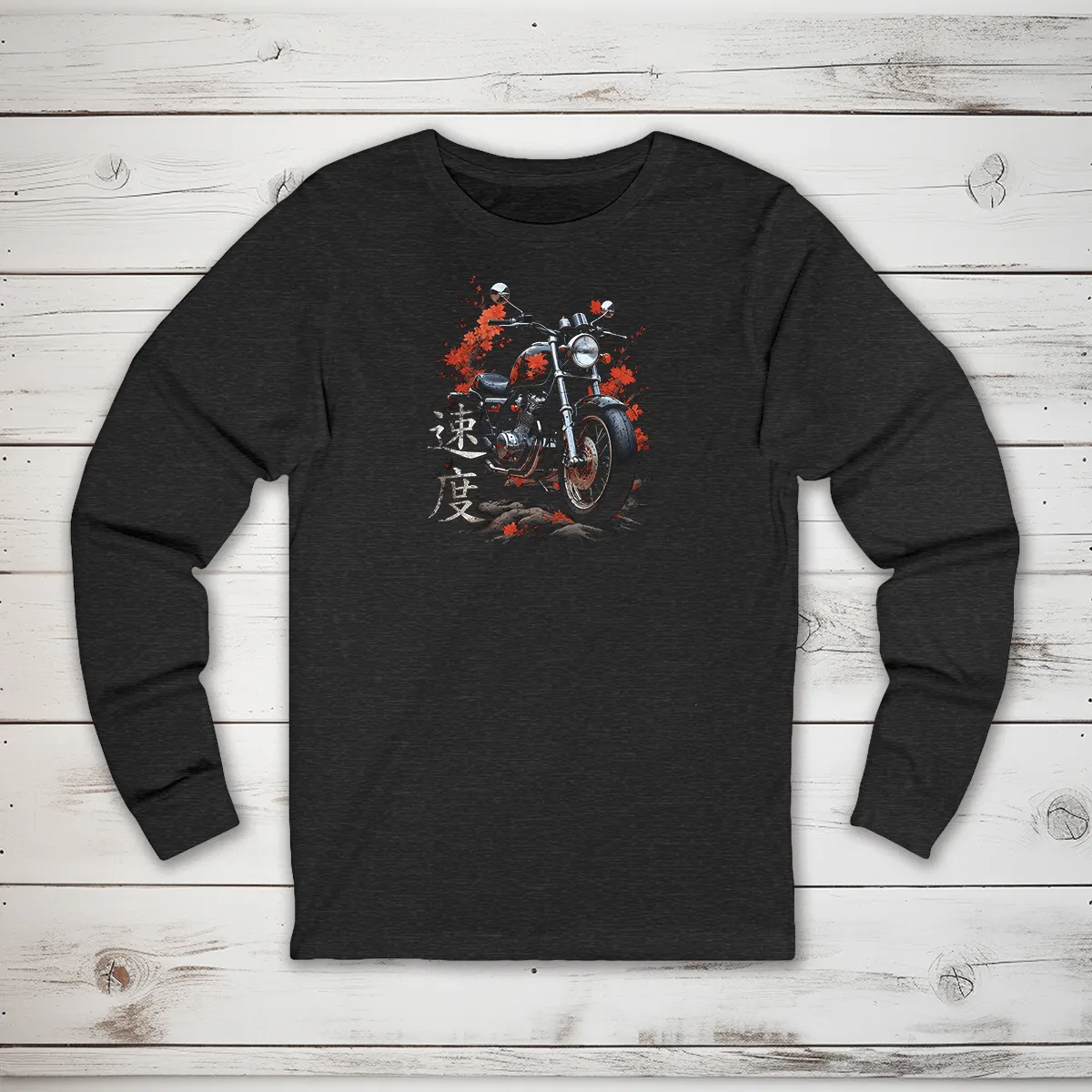 Speed Kanji Long Sleeve T-Shirt