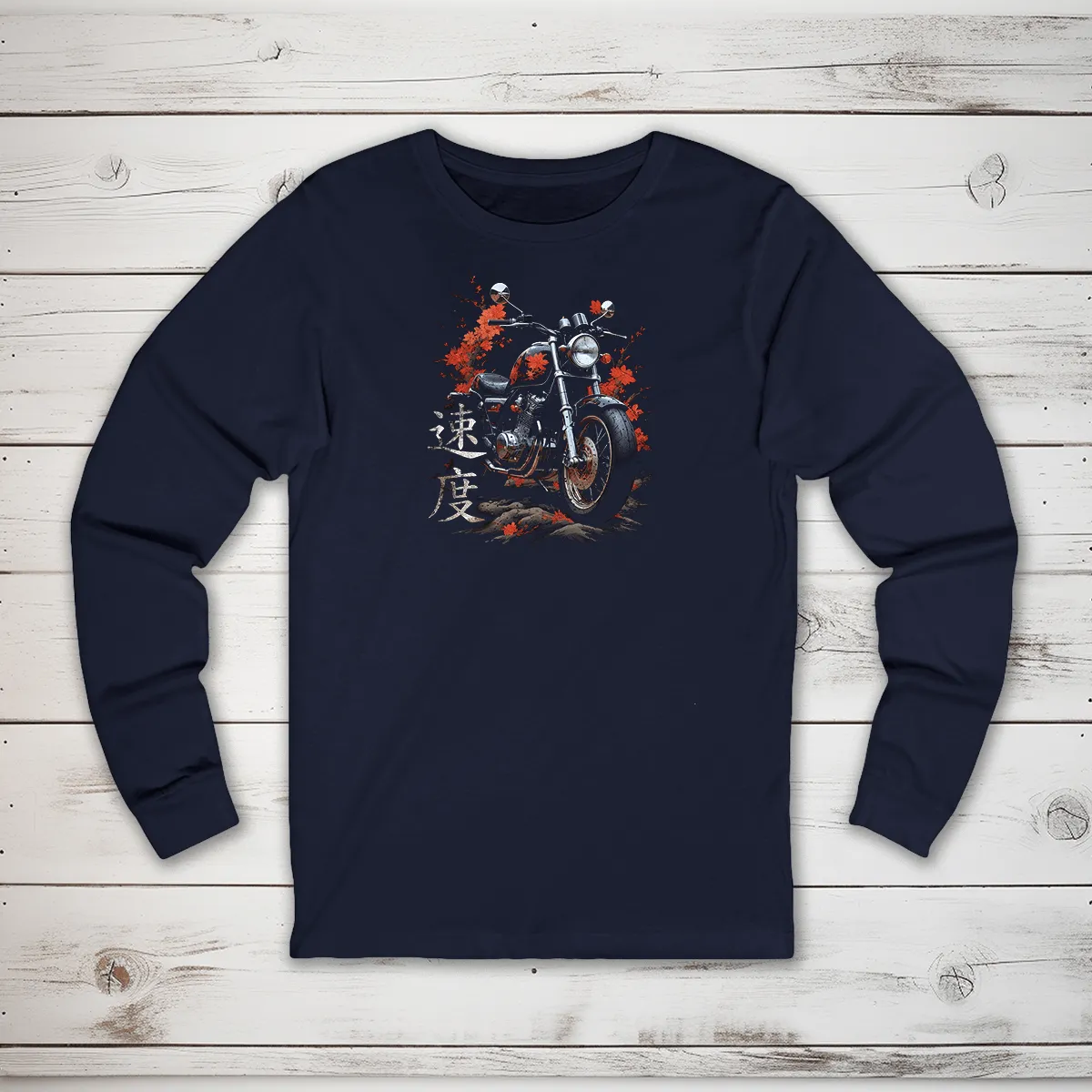 Speed Kanji Long Sleeve T-Shirt