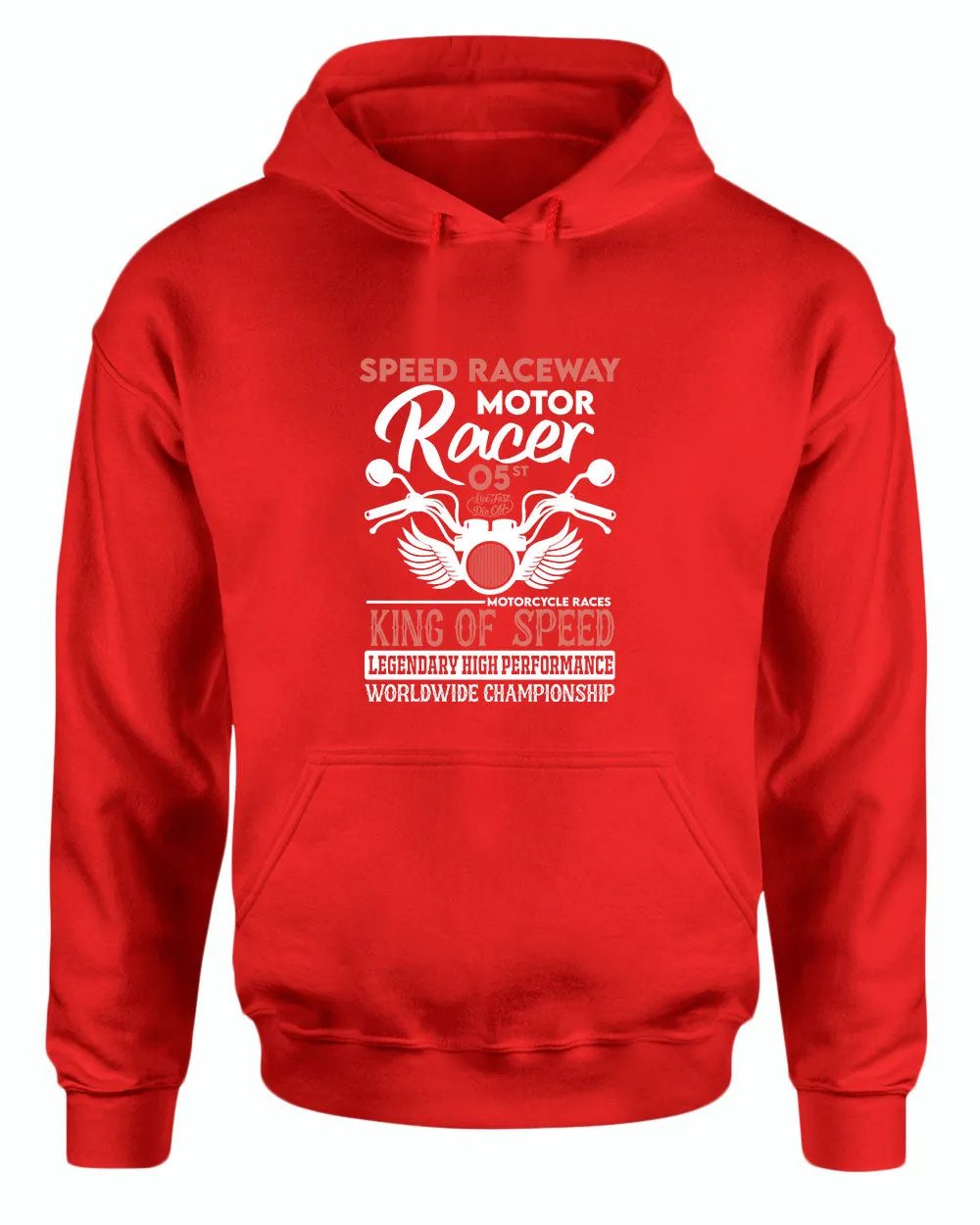 Speed raceway motor racer motorcycle hoodie
