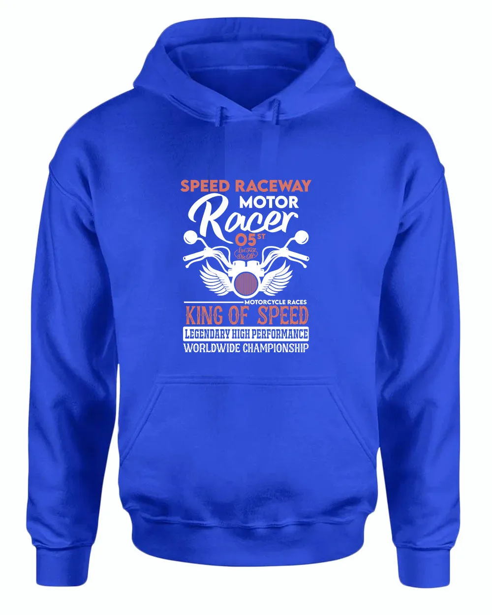 Speed raceway motor racer motorcycle hoodie