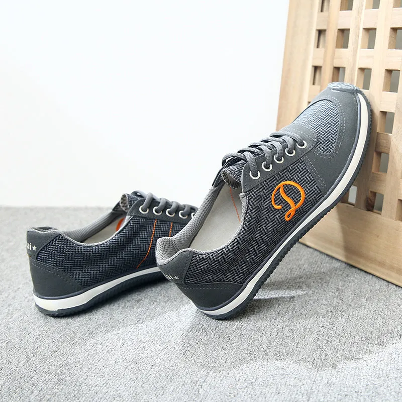 Spring And Autumn Cotton Linen Canvas Outdoor Casual Walking Running Men's Shoes