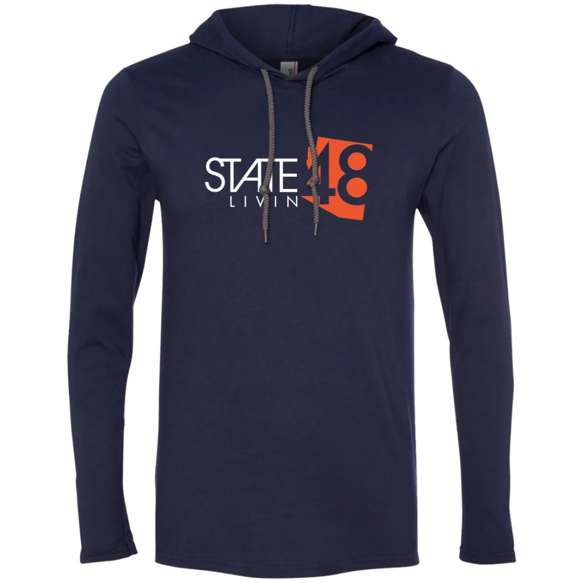 State 48 Livin Navy T-Shirt Hoodie