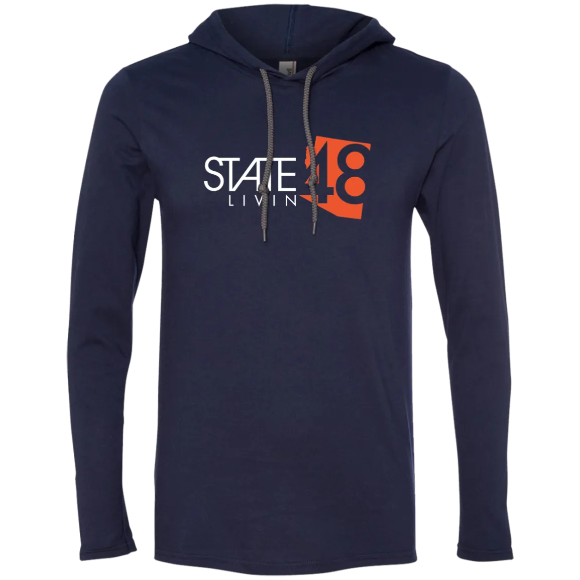 State 48 Livin Navy T-Shirt Hoodie