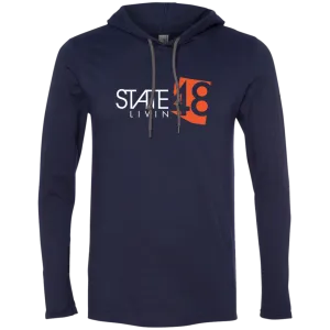 State 48 Livin Navy T-Shirt Hoodie