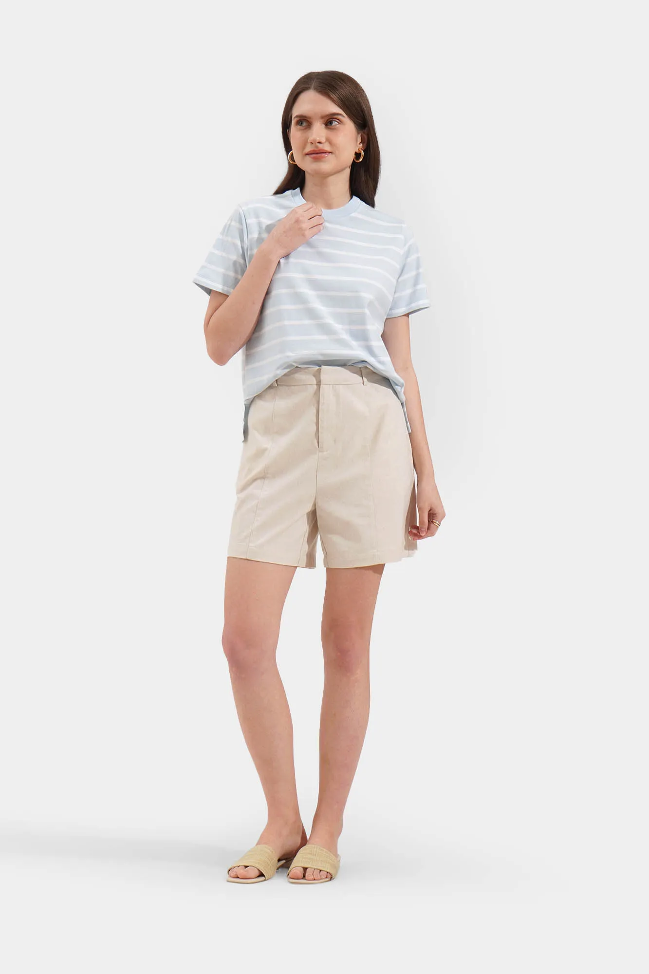 Striped Round Neck Tee