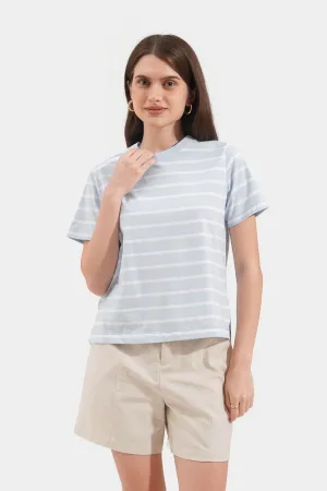 Striped Round Neck Tee
