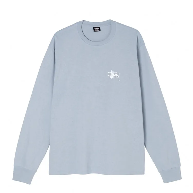 Stussy Basic Logo L/S T-Shirt Steel